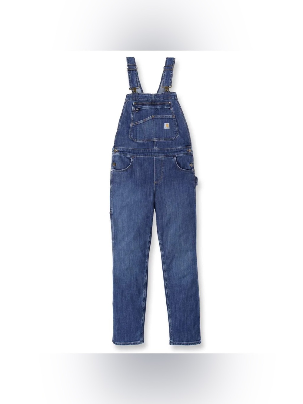 Carhartt Denim Bib Overall Jeans Womens 2X 20 22 Rugged Flex